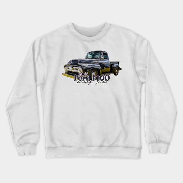 1955 Ford F100 Pickup Truck Crewneck Sweatshirt by Gestalt Imagery